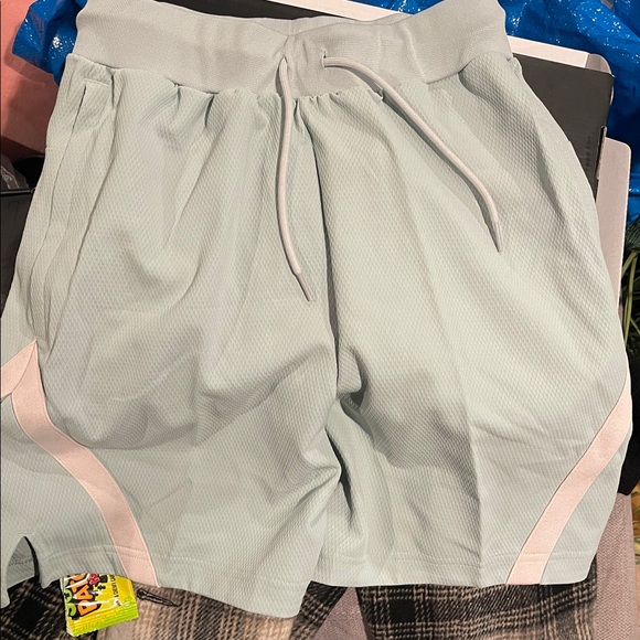 adidas Men's Light Gray Athletic Shorts - Picture 4 of 8